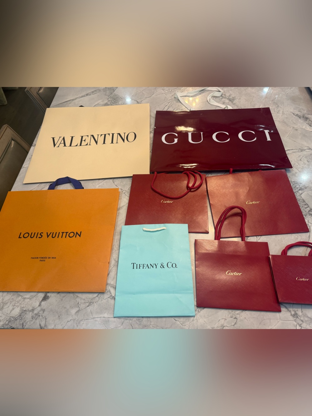 Lot of 8 Luxury Shopping Totes/Bags